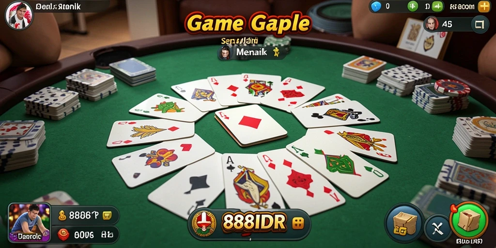 Gameplay seru Gaple di 888IDR yang memikat.