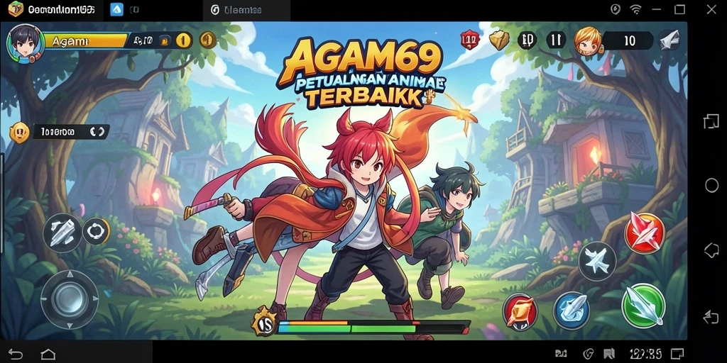 Tampilan gameplay <strong>AGAM69</strong> dengan karakter dan grafis Anime yang menakjubkan.