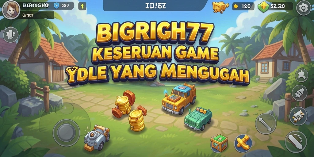 Screenshot menampilkan gameplay Idle BIGRICH77 yang seru.