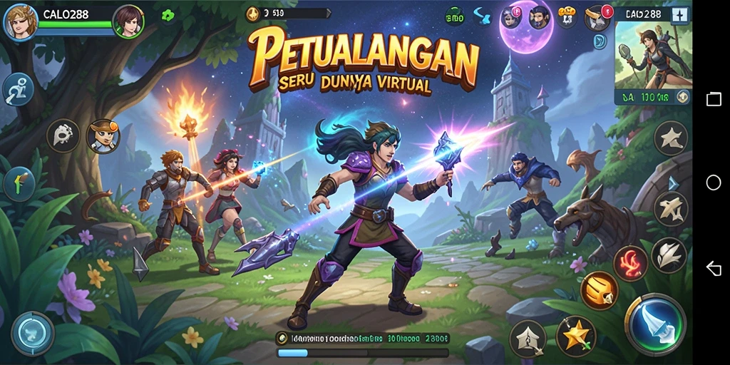 Tangkapan layar utama CALO288 menunjukkan pengalaman gameplay yang mendebarkan.