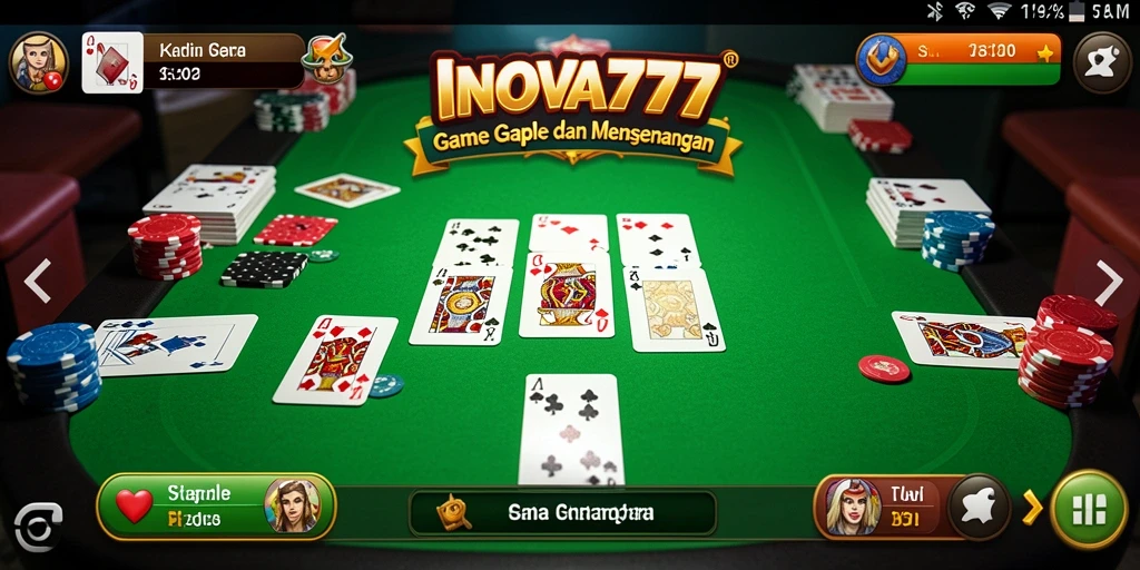 Tampilan gameplay menyenangkan dan interaktif dari INOVA777.