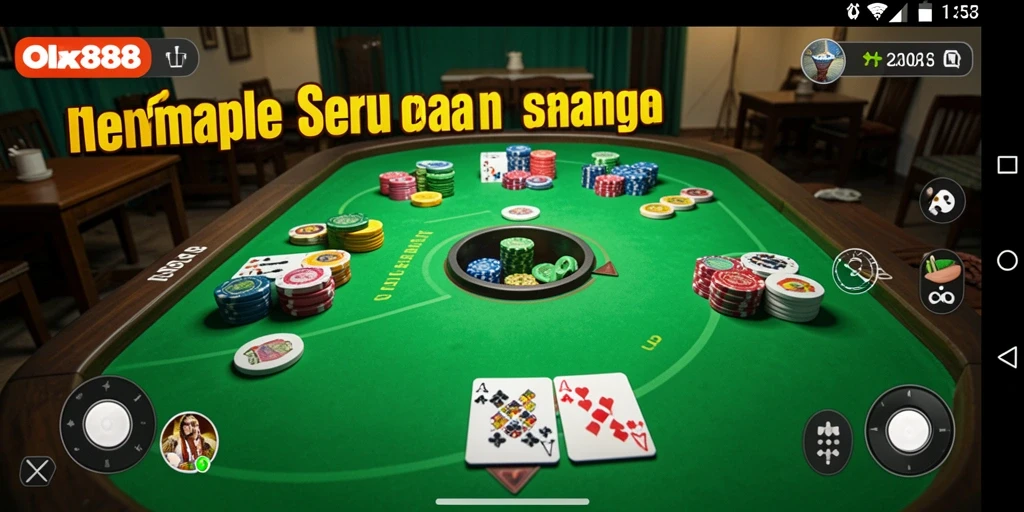 Tampilan gameplay OLX888 yang menawan saat bermain Gaple.
