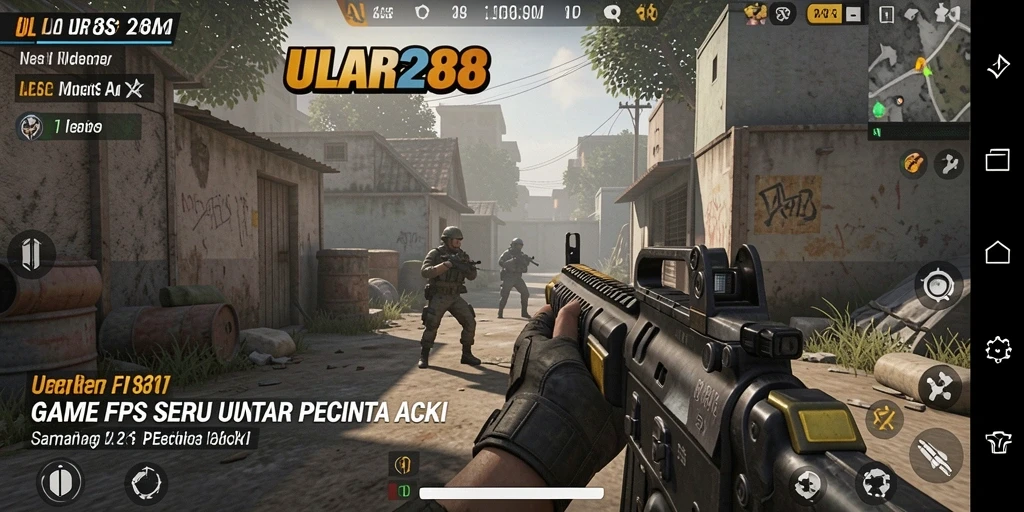 Tampilan aksi gameplay menegangkan di dalam <strong>ULAR288</strong> yang memukau.